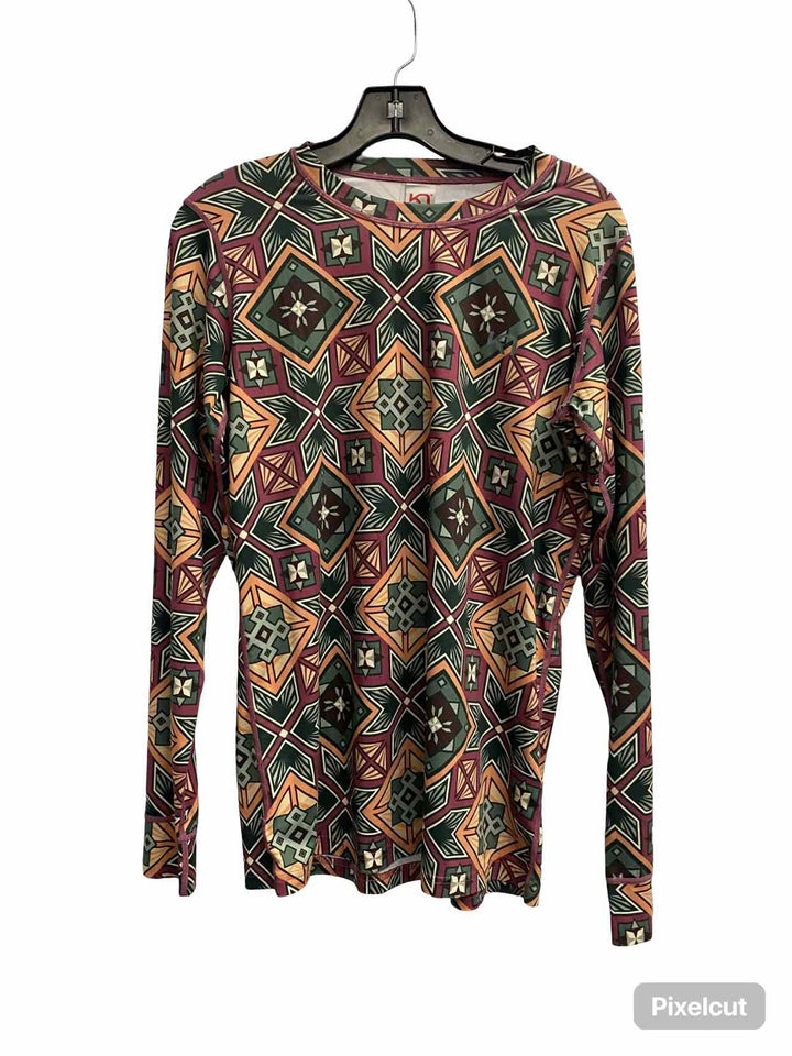 Kari Traa Size XL Multi-Color Print Long Sleeve Shirts