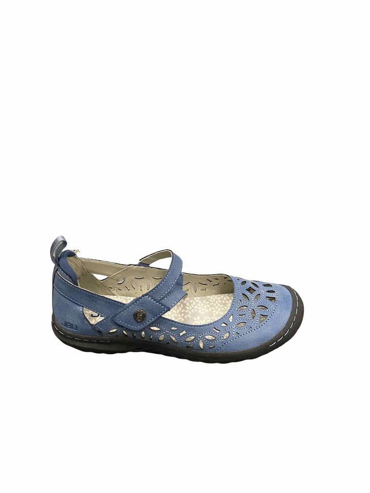 JBU Shoe Size 8 Blue Manmade Bellerose Encore Mary Jane Flats
