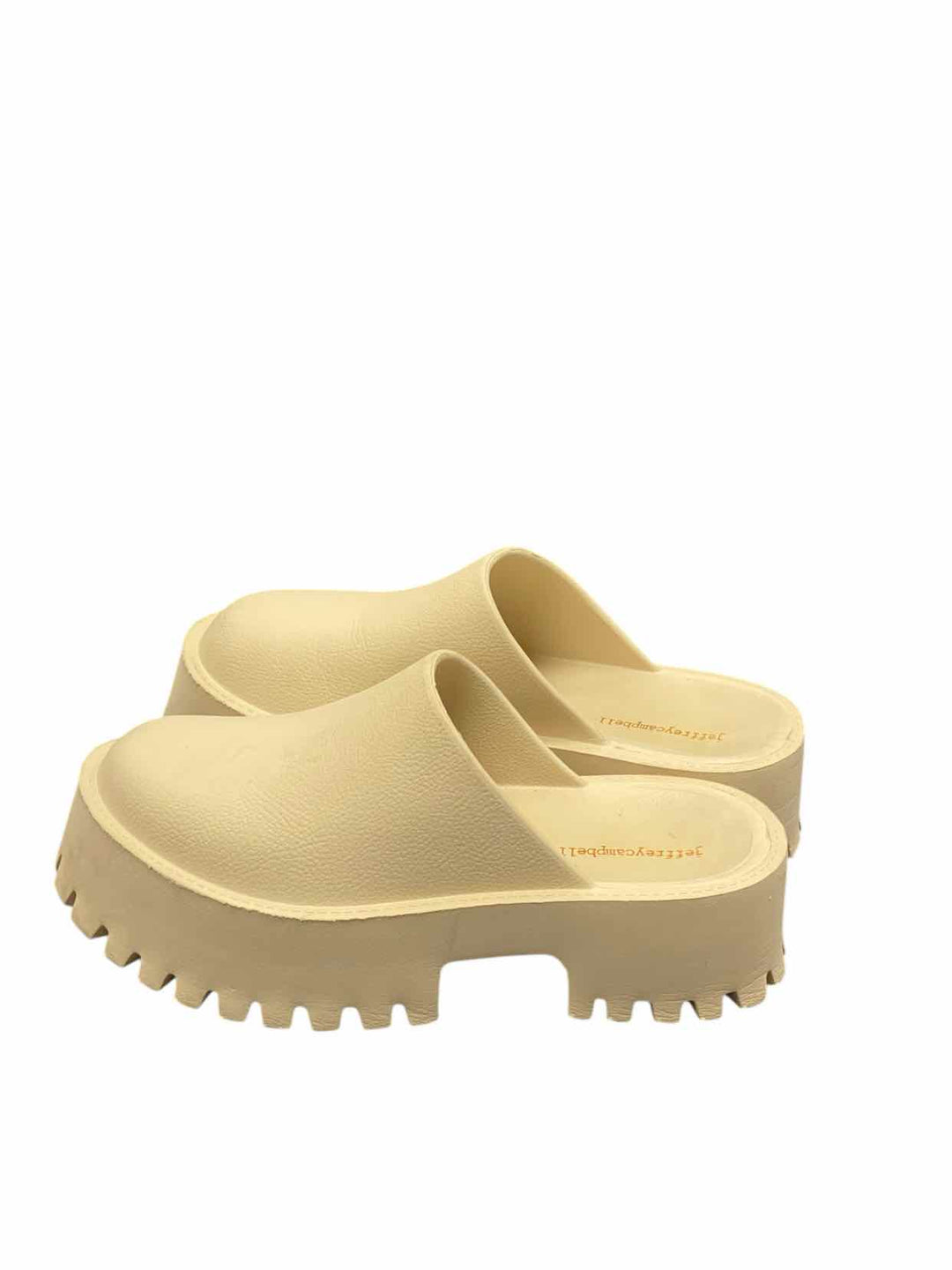 Jeffrey Campbell Shoe Size 8 Beige Clogs
