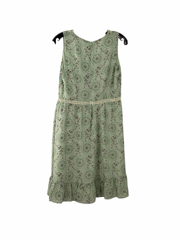 Loft Size 4 Mint Black Print Dress