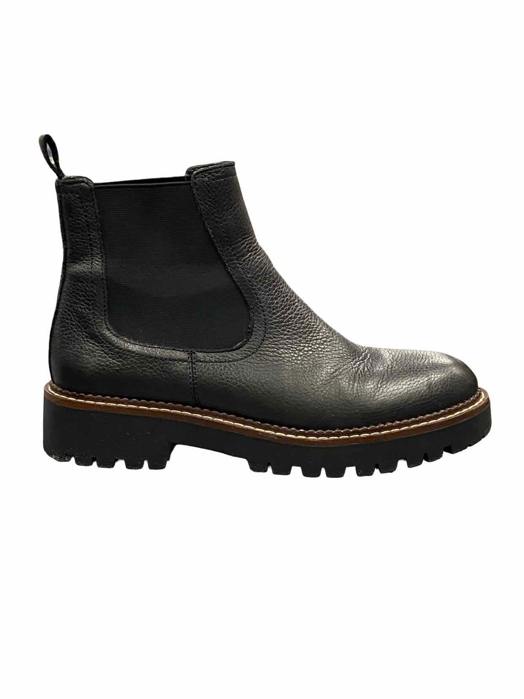 Caslon Shoe Size 7 Black Leather Chelsea Boots(Ankle)