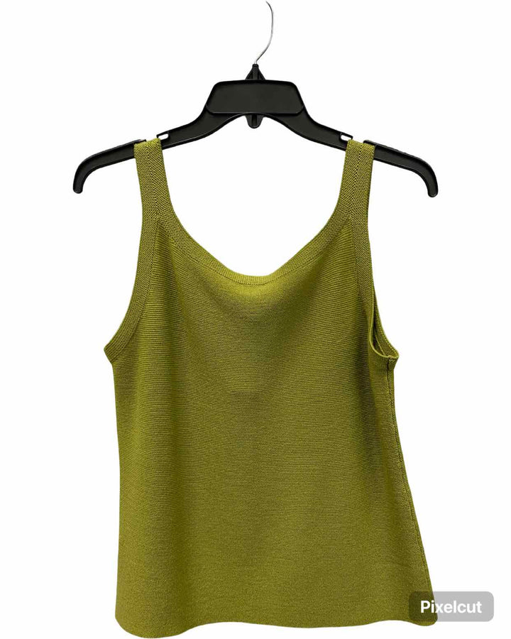Eileen Fisher Size M Green 100% Merino Wool Tank Top