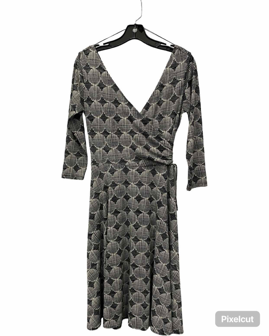 London Times Size 8 Black White Dress