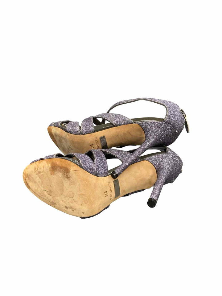Badgley Mischka Junebug Shoe Size 9 Metallic Leather sole Heels