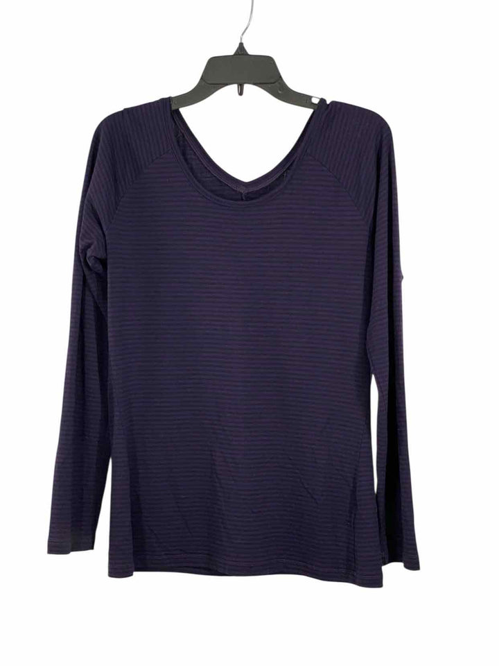 Icebreaker Size L Purple Athletic Long Sleeve