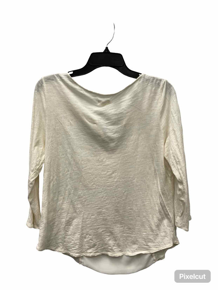 Mason Jules Size L White Orange Print 100% cotton Long Sleeve Shirts