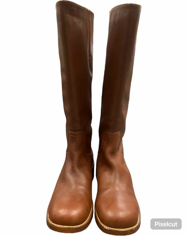 Steve Madden Shoe Size 11 Brown Leather Boots(knee)