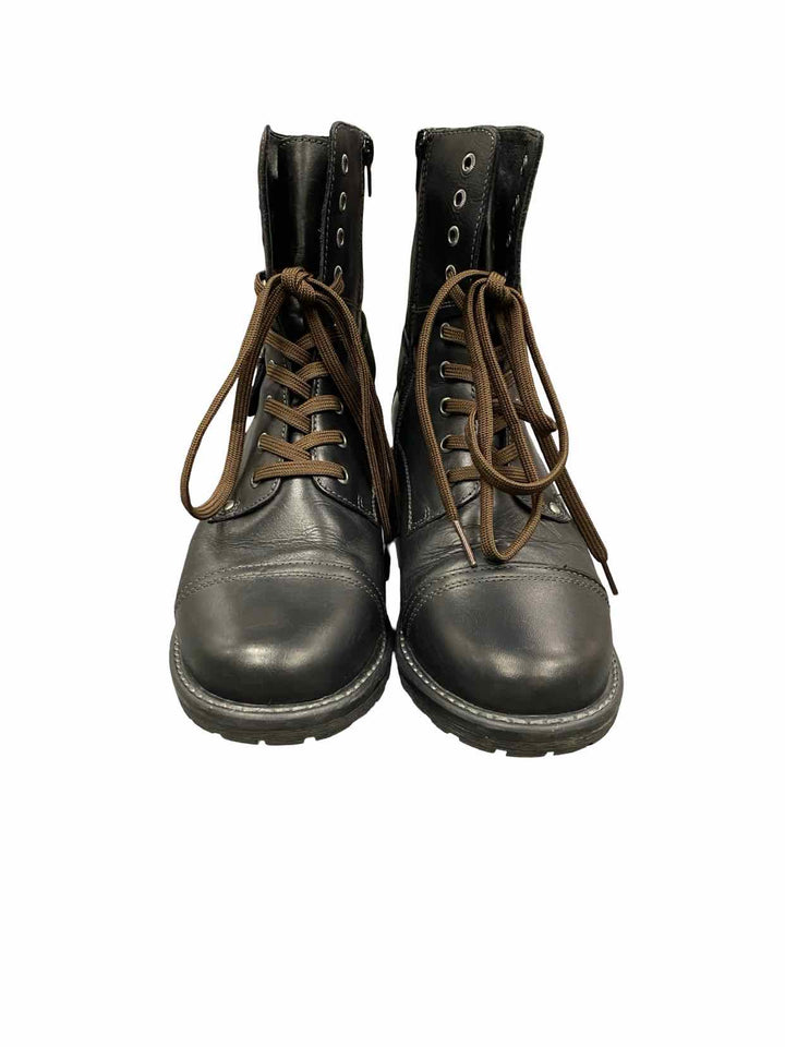 Taos Shoe Size 38 Black Leather Crave Boots(Ankle)