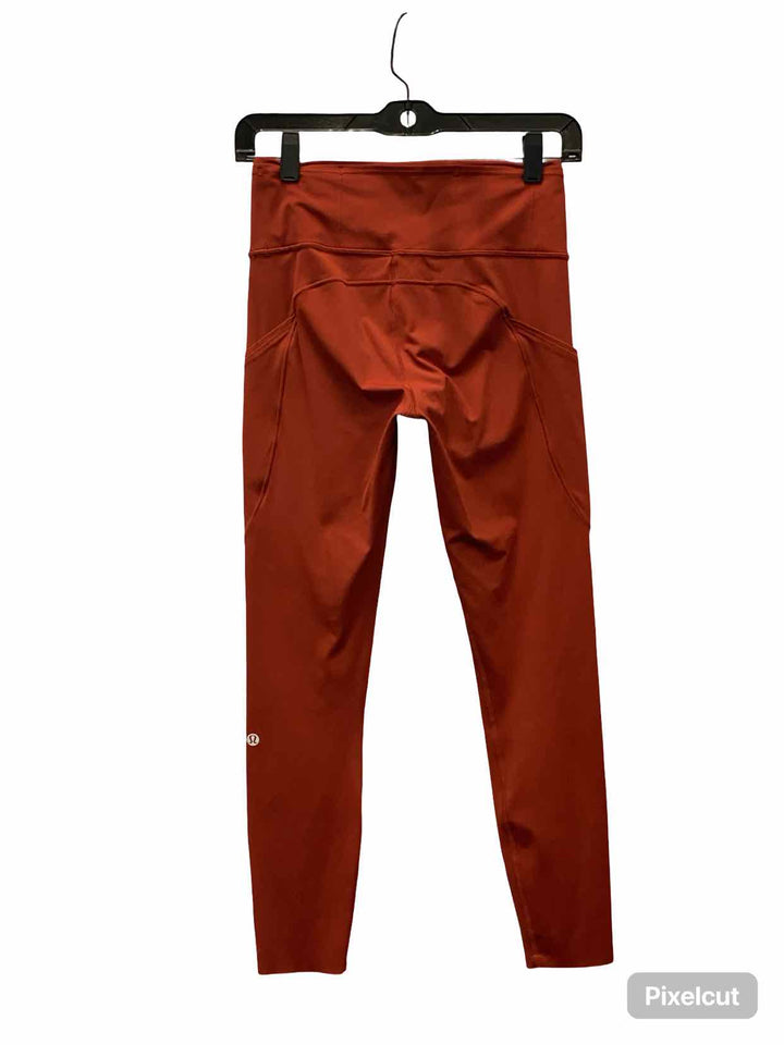 Lululemon Size 6 Orange Athletic Pants
