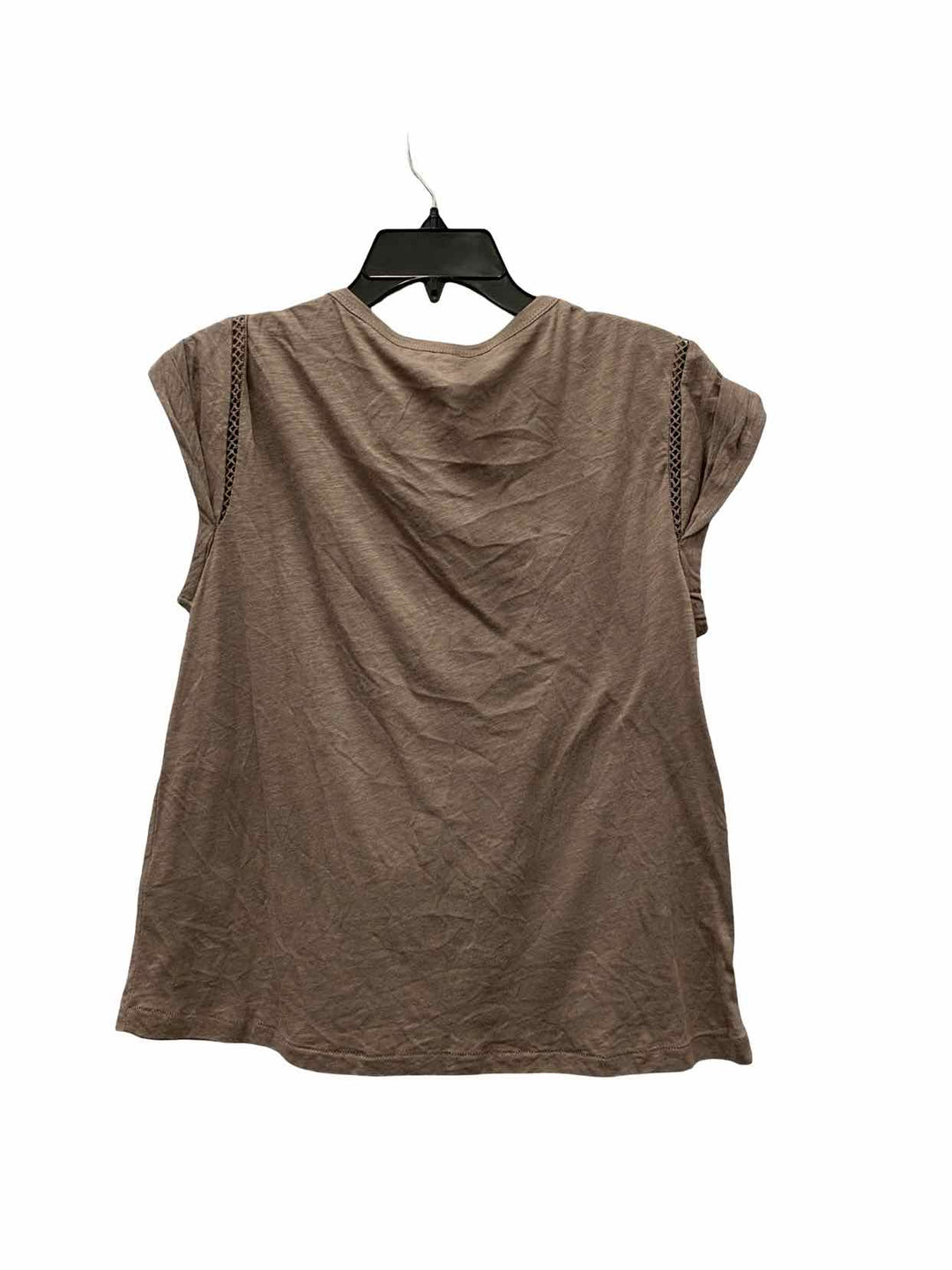 Democracy Size M Brown Beaded T-shirt