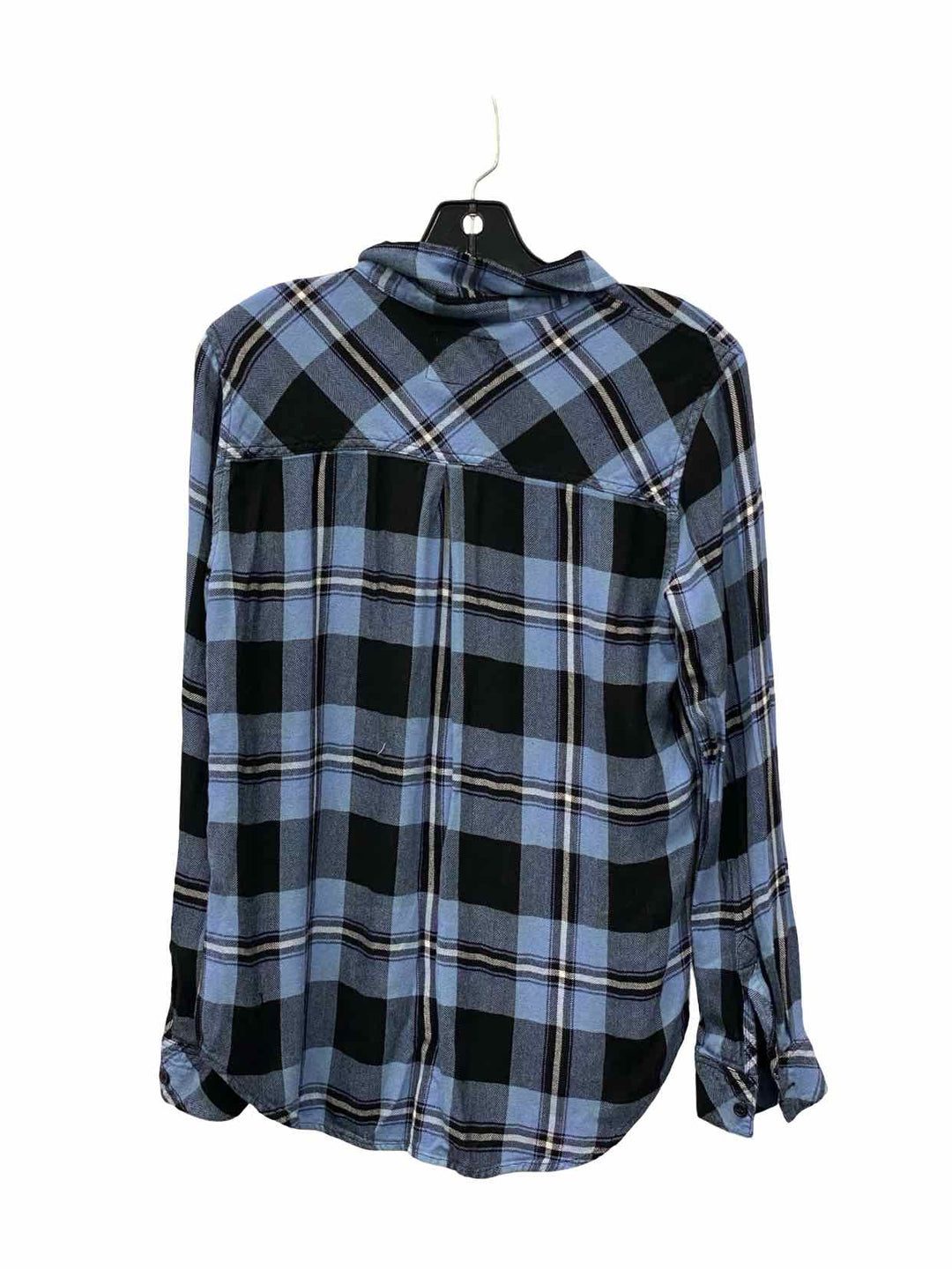 Rails Size M Blue Black Plaid Long Sleeve Shirts