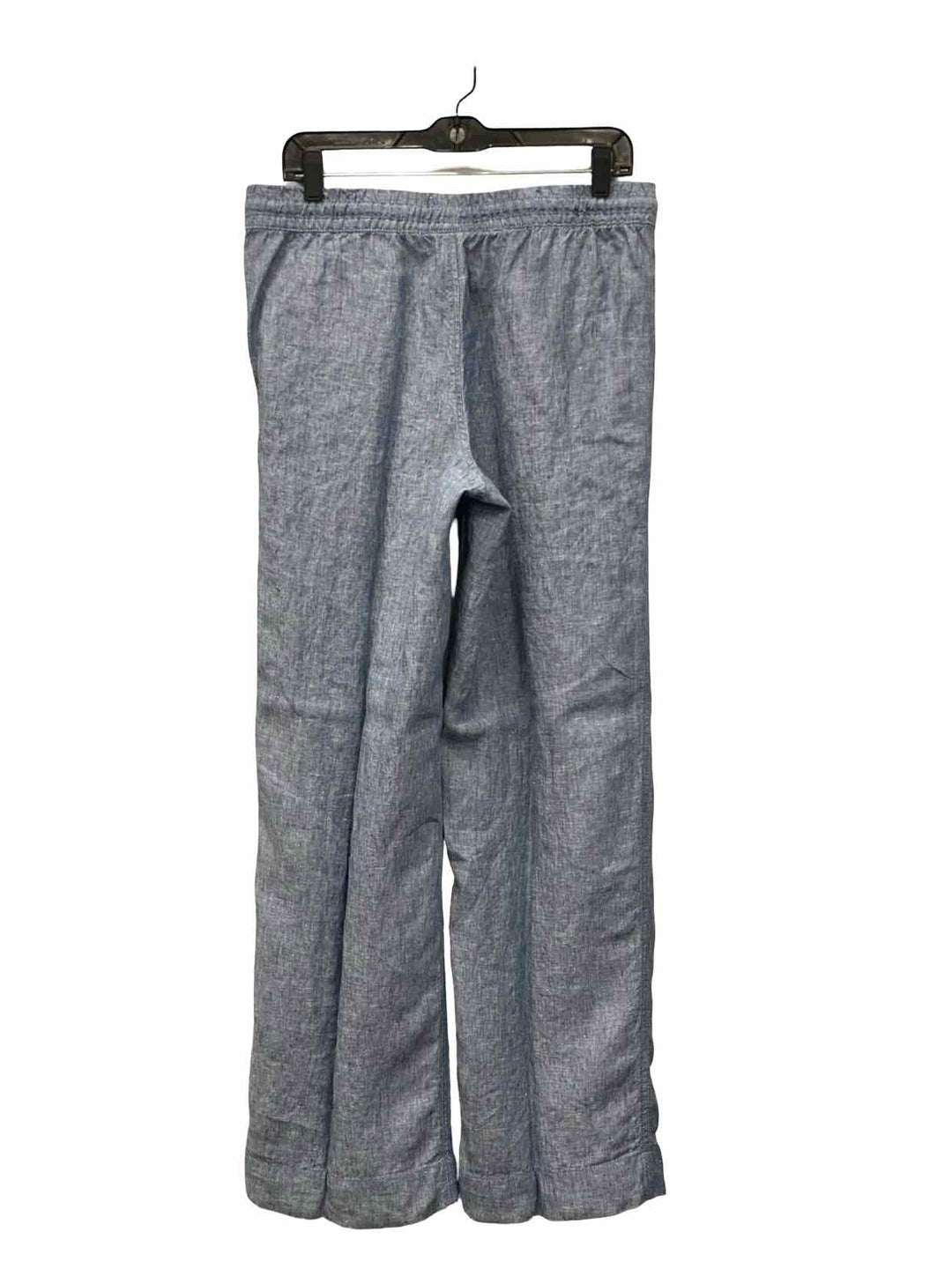 LL Bean Size 10 Blue 100% Linen Pants