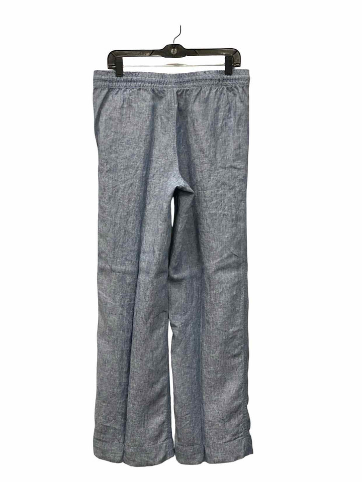 LL Bean Size 10 Blue 100% Linen Pants