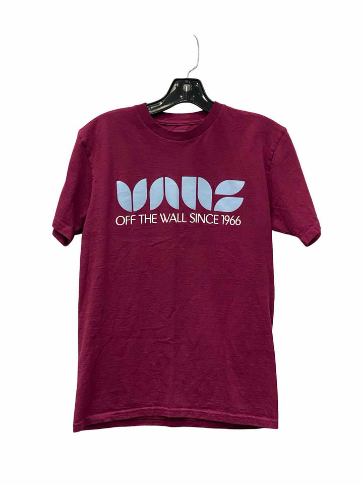Vans Size S Red Print T-shirt