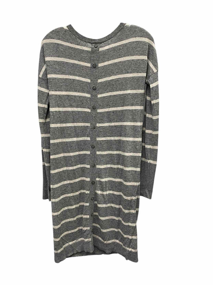 Garnet Hill Size XS Grey White Dress