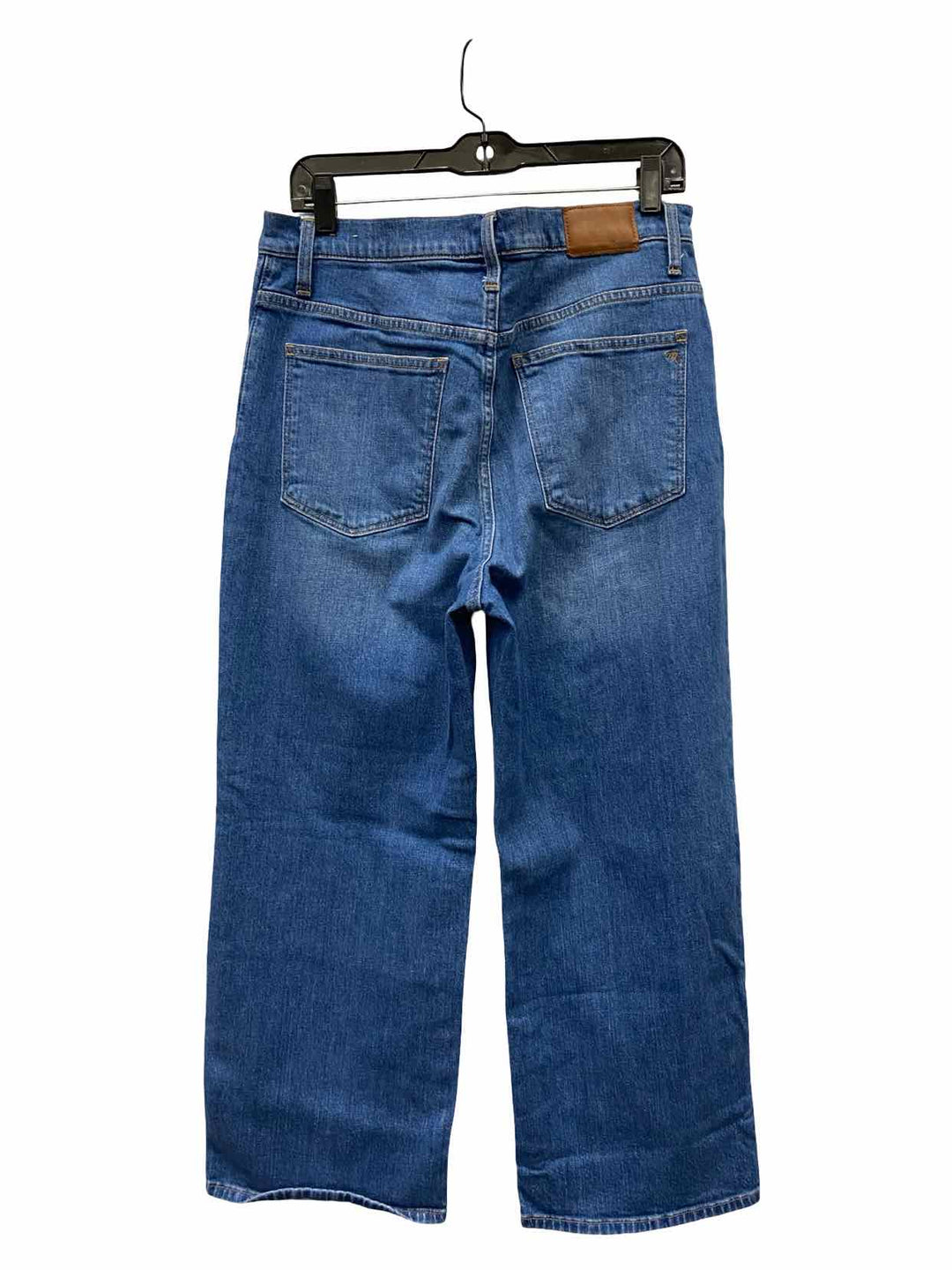 MadeWell Size 31 Blue Wide Leg Crop Jeans