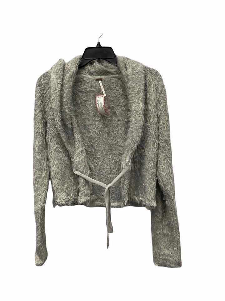 Free People Size M Grey Long Sleeve Shirts