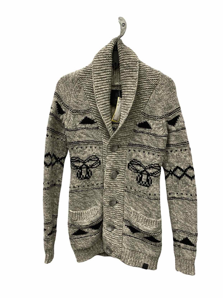 TNA Size XS Gray 100% Lambswool Sweater