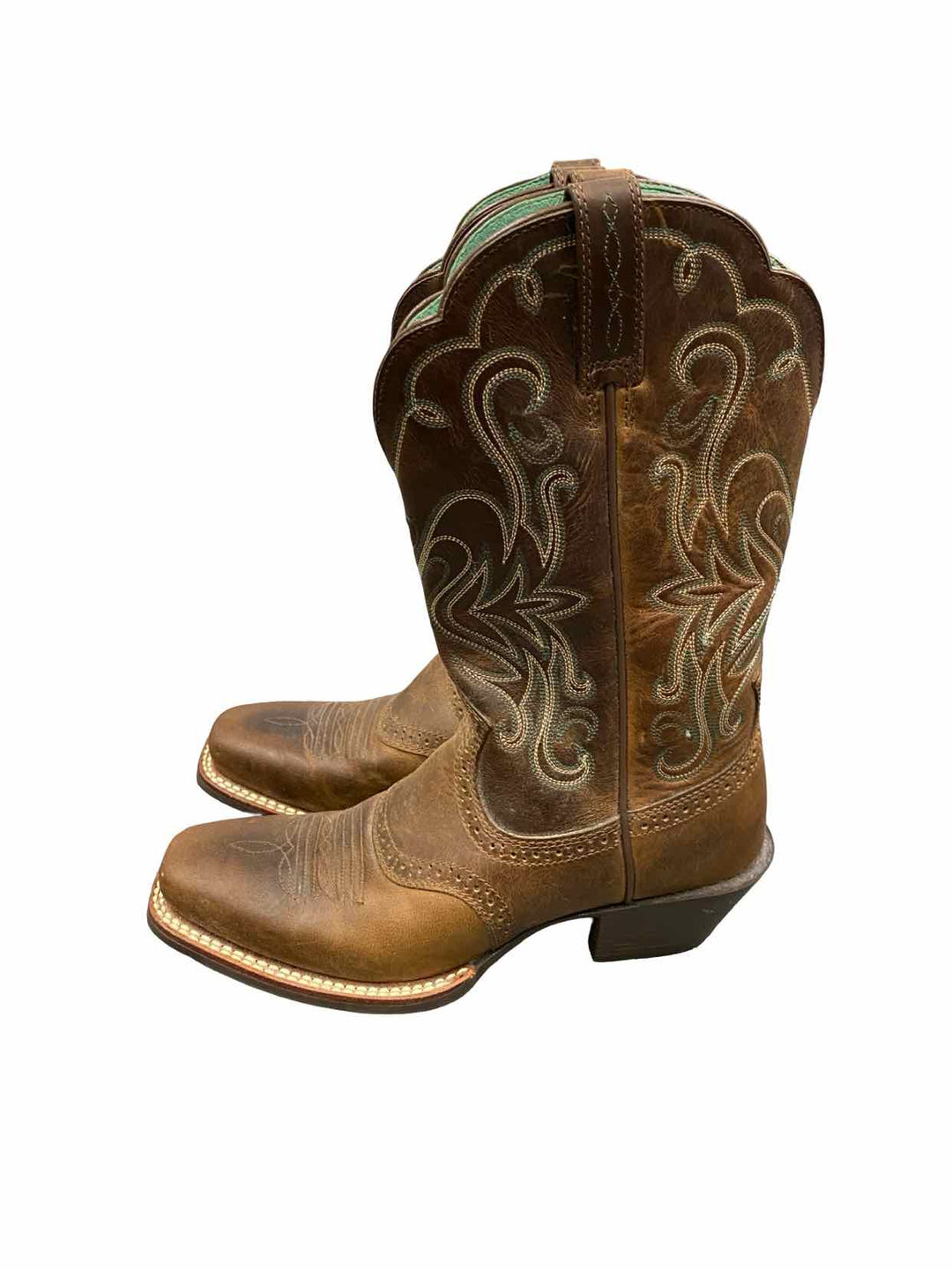 Ariat Shoe Size 6.5 Brown Leather Legend Western Boots(knee)