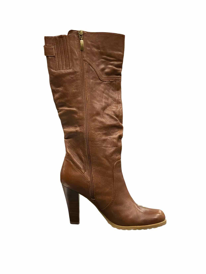 Guess Shoe Size 9 Brown Leather Boots(knee)