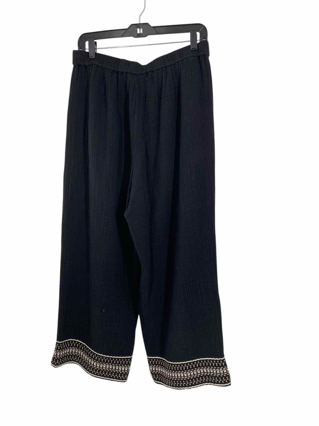 J Jill Size M Black 100% cotton Pants