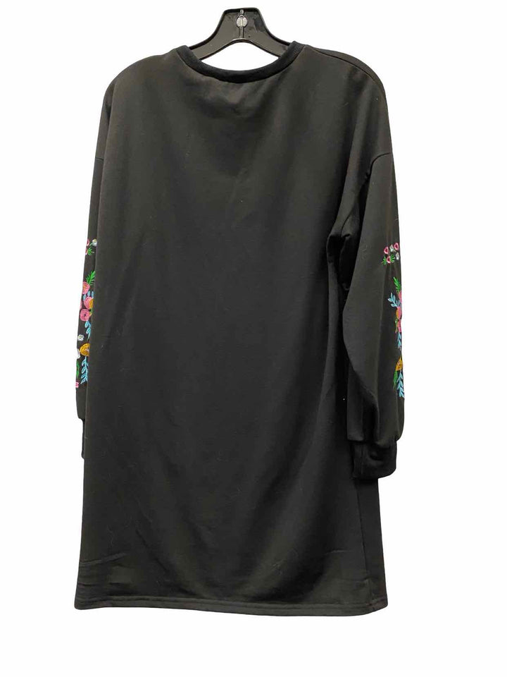 Unknown Brand Size M Black Floral Dress