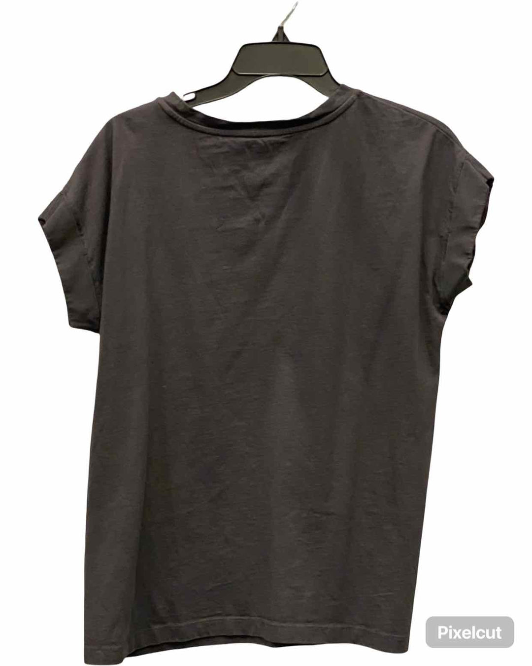 All Saints Size L Black Brown leapard T-shirt