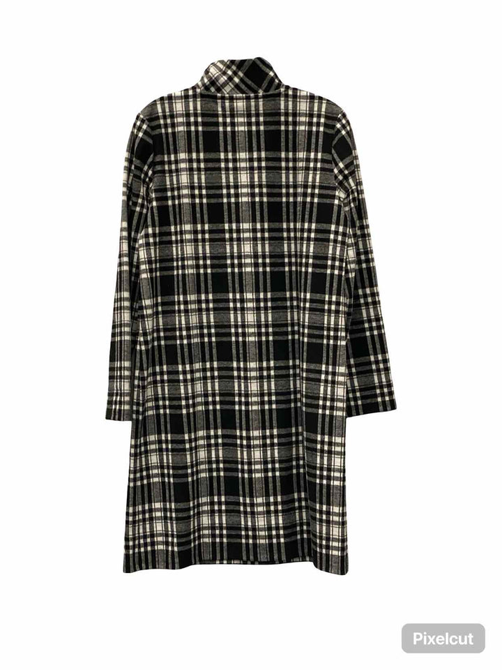 Talbots Size M Black White Dress