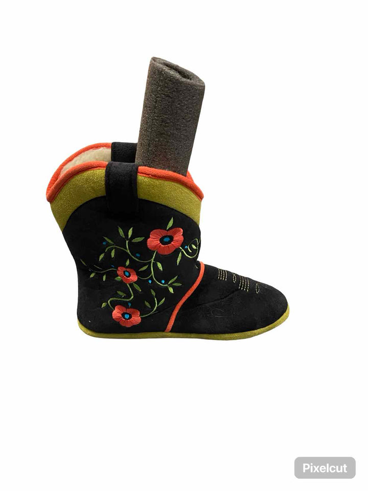 Ciccia Bella Shoe Size 9.5 Black Green & Red Boots(Ankle)