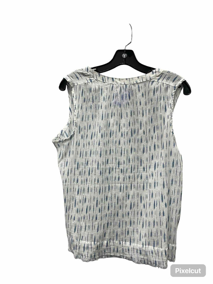 Carve Designs Size S White Black Print Tank Top