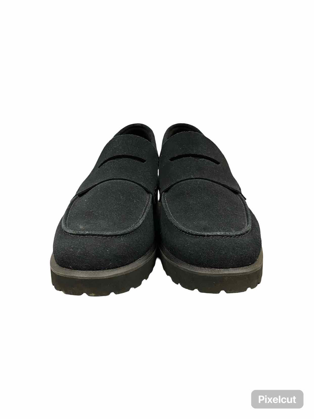 Cole Haan Shoe Size 8 Black Suede Gwendolyn Penny Loafers