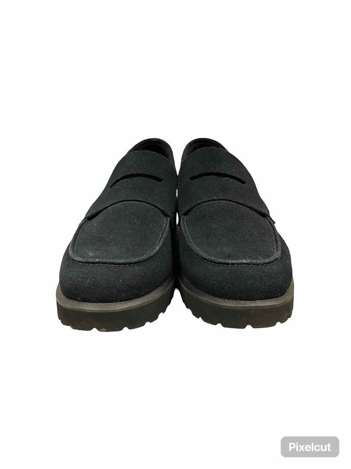 Cole Haan Shoe Size 8 Black Suede Gwendolyn Penny Loafers