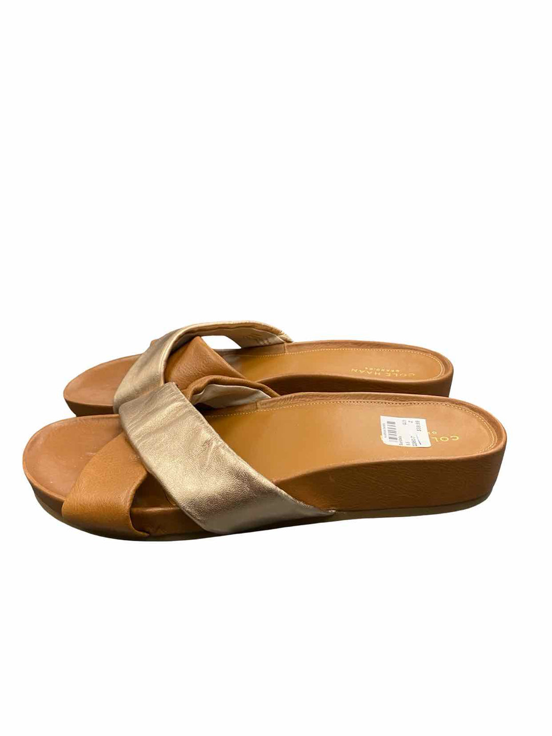 Cole Haan Shoe Size 9.5 Brown Rose Gold Arielle Sandals
