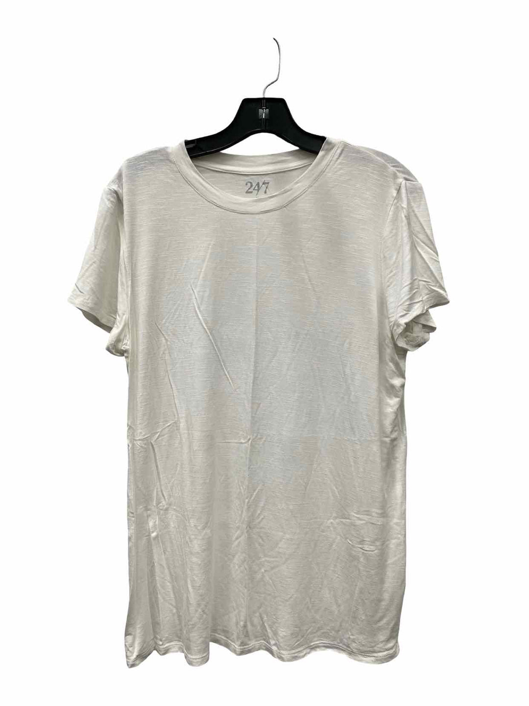 24/7 Maurices Size L White T-shirt