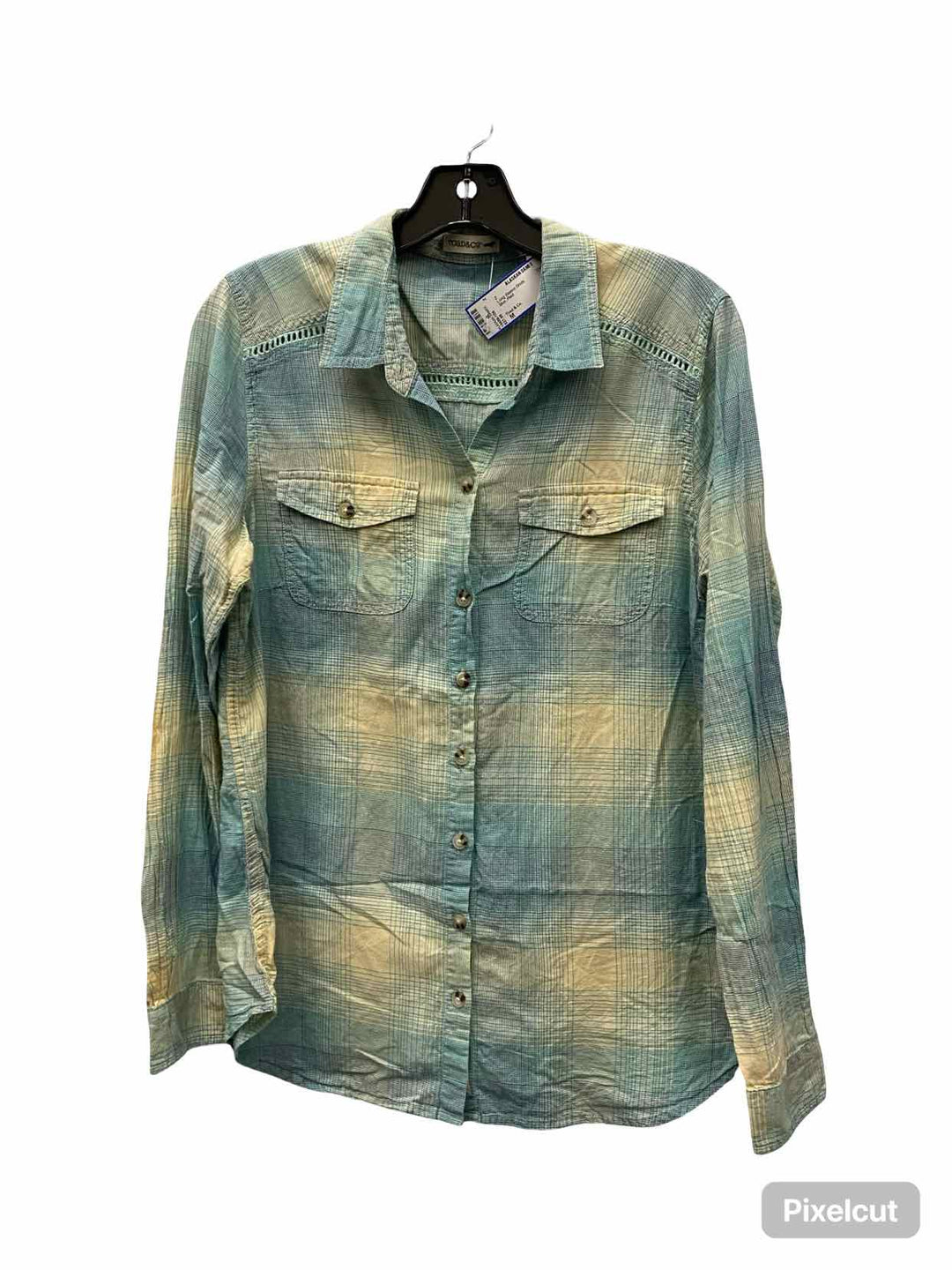 Toad & Co. Size M Blue Plaid Long Sleeve Shirts