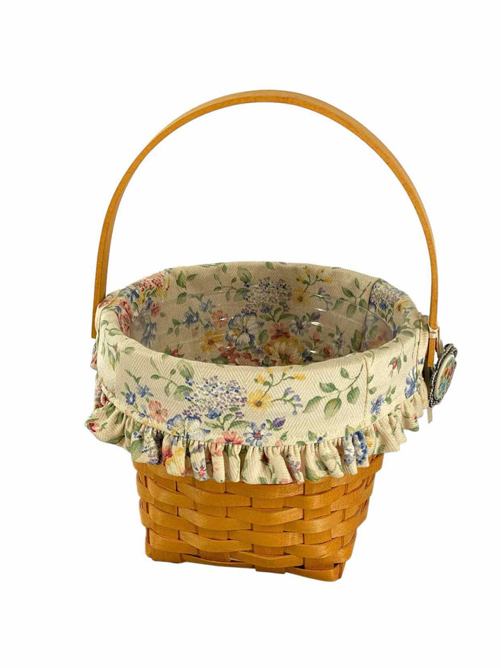 Longaberger Basket With Handle Home Decor