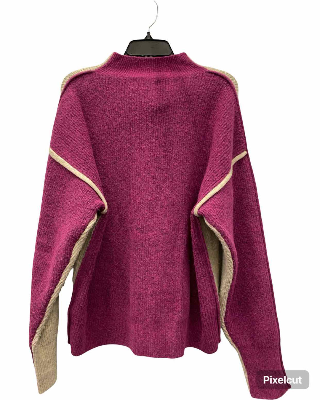 Karen Kane Size L Beige Purple Sweater
