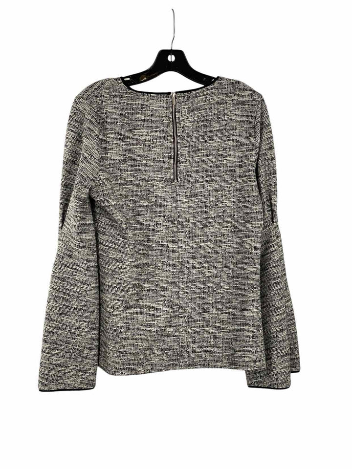 Banana Republic Size M Gray White Long Sleeve Shirts