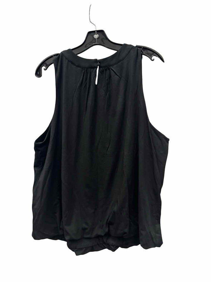 Lands End Size L Black Tank Top