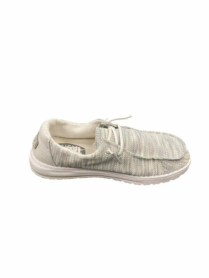Hey Dude Shoe Size 5 Grey White Sneakers