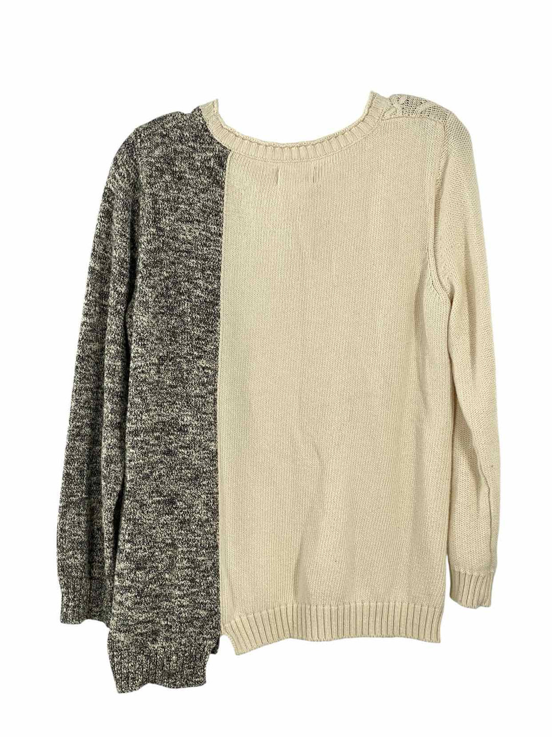 Pure Size S White Gray Cotton Sweater