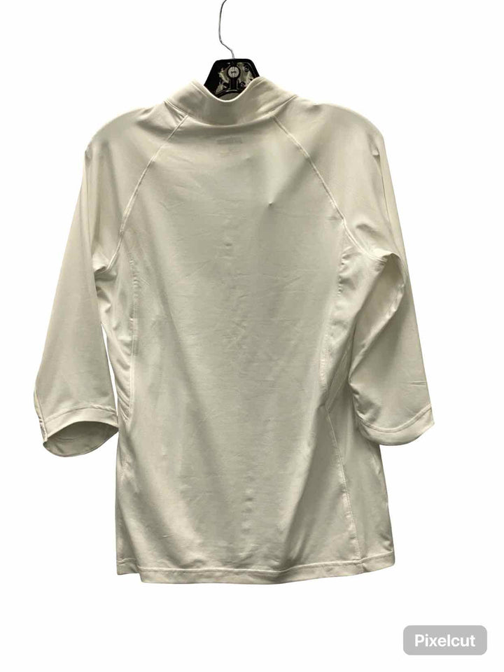 Prince Size M White Athletic Long Sleeve