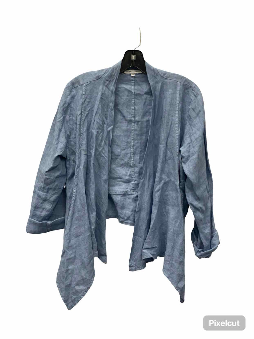 Tempo Paris Size M Light Blue Long Sleeve Shirts
