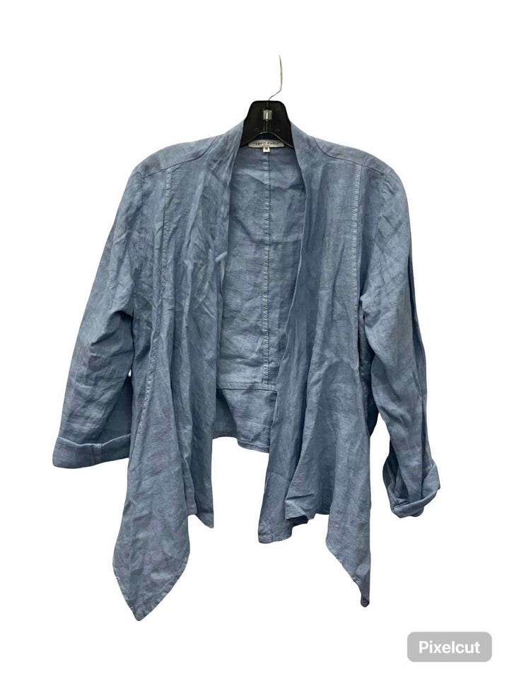 Tempo Paris Size M Light Blue Long Sleeve Shirts