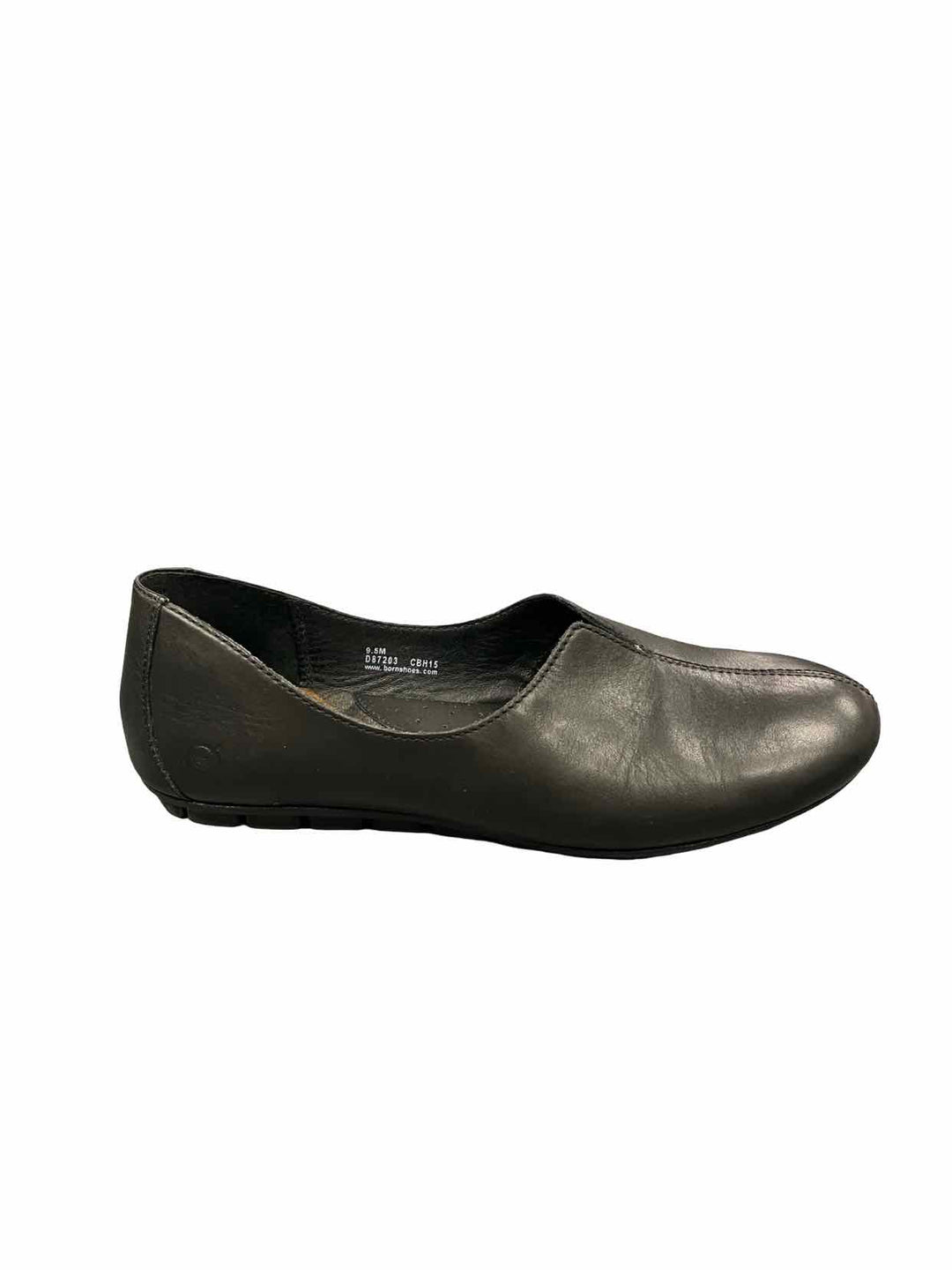 Born Shoe Size 9.5 Black Leather Sebra Flats