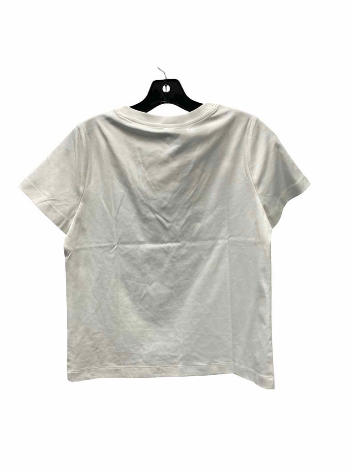 Spanx Size M White Short Sleeve Shirts