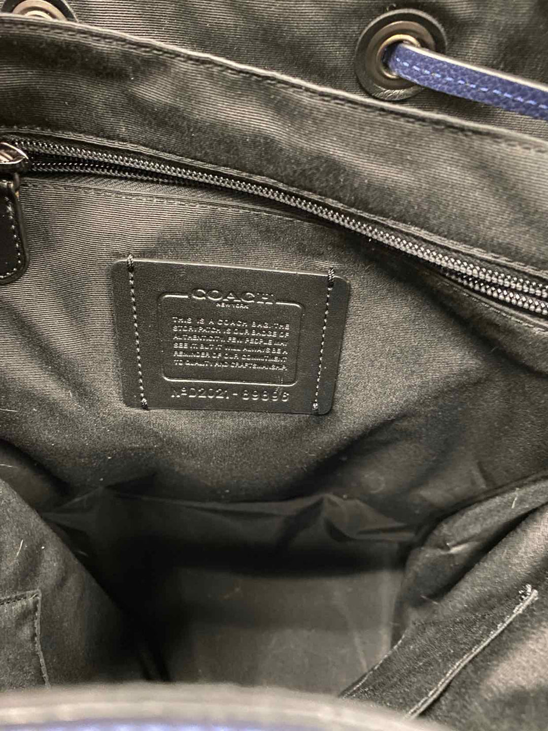 COACH Navy BackPack