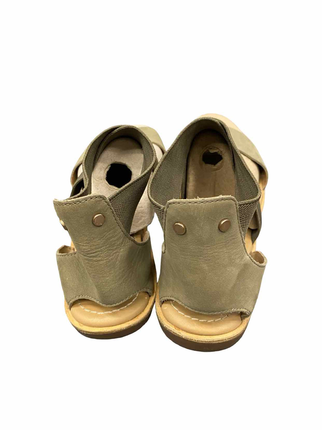 Sorel Shoe Size 8 Olive Leather Ella III Sandals