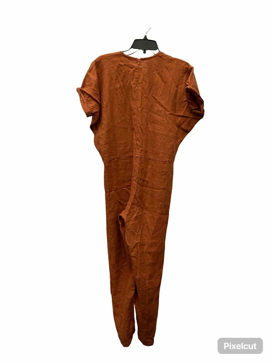Love and Confuse Size S Blood Orange 100% Linen Dress