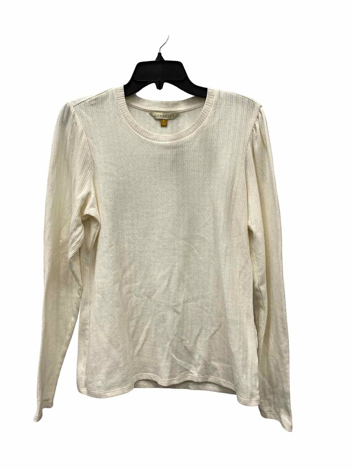 Downeast Size M Cream Long Sleeve Shirts